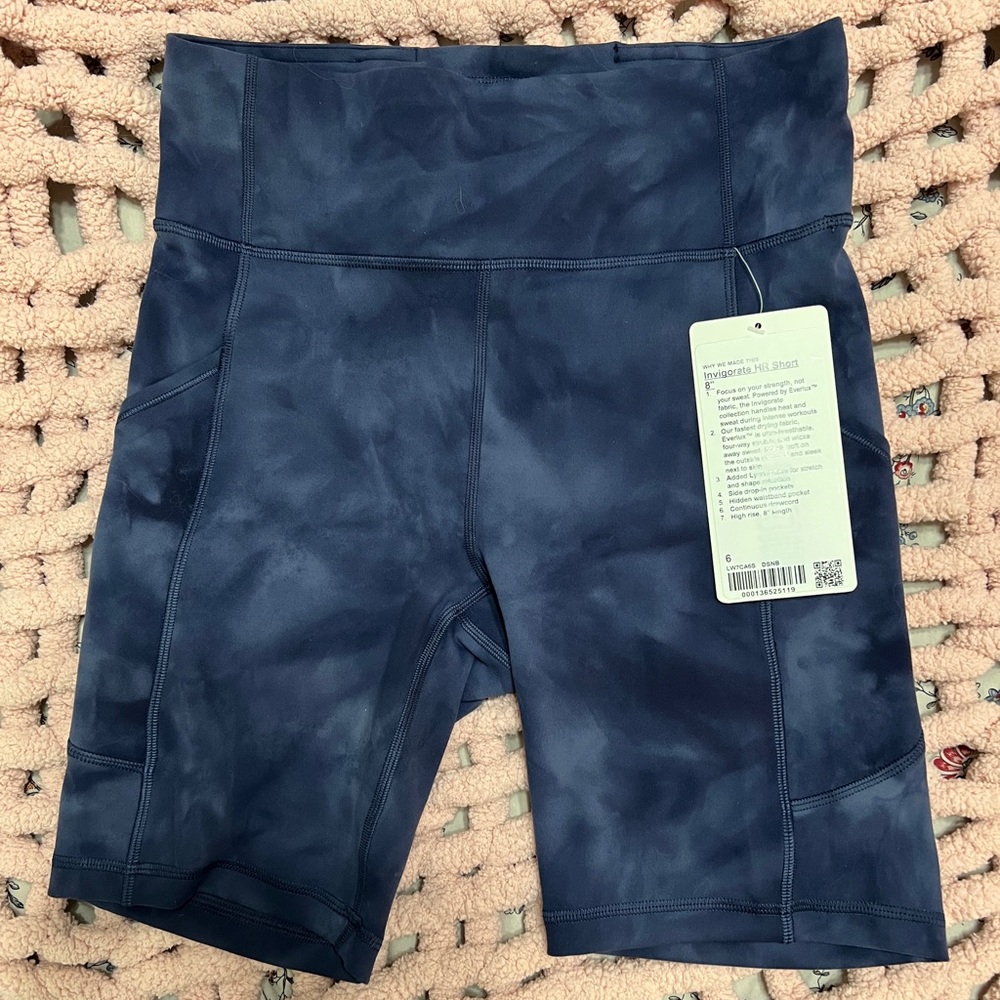 Lulu invigorate HR biker shorts NWT
